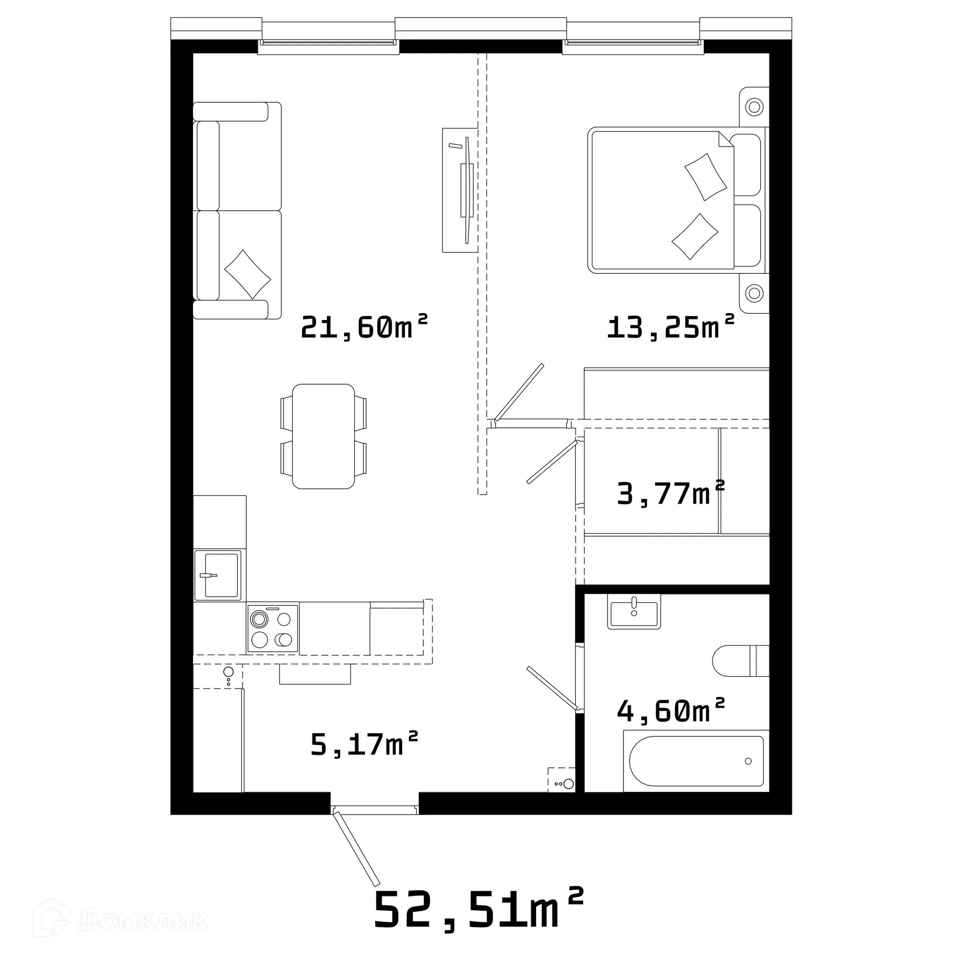 Фото квартиры в ЖК Грани