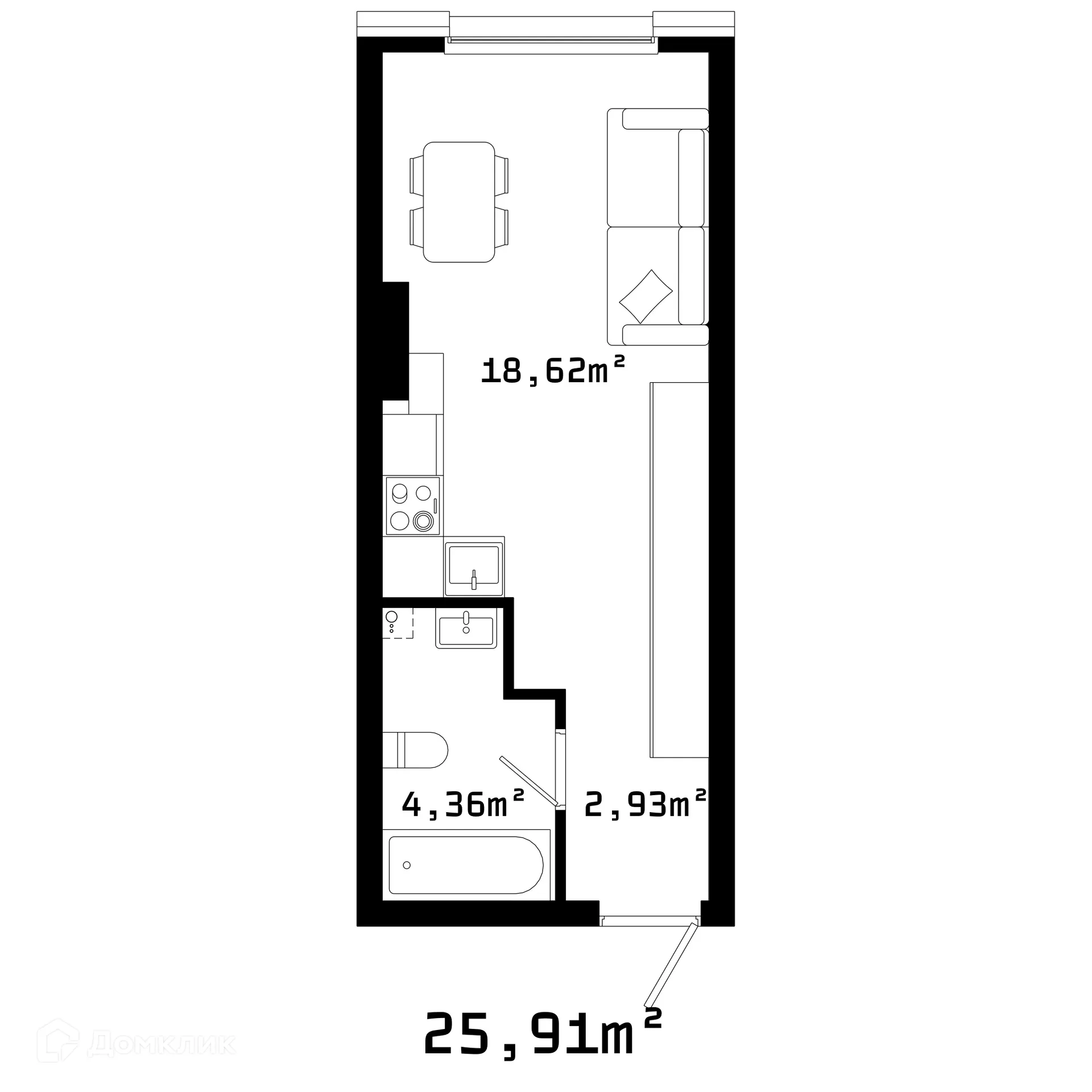 Фото квартиры в ЖК Грани