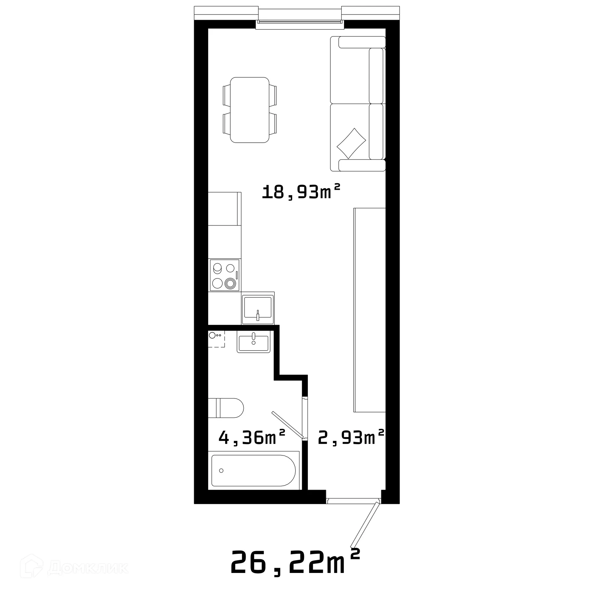 Фото квартиры в ЖК Грани