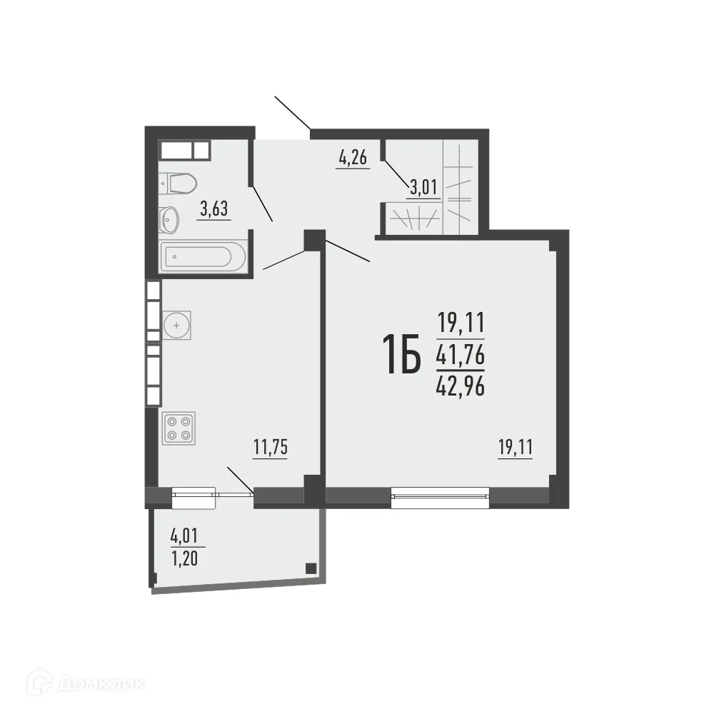 Фото квартиры в ЖК Парковый