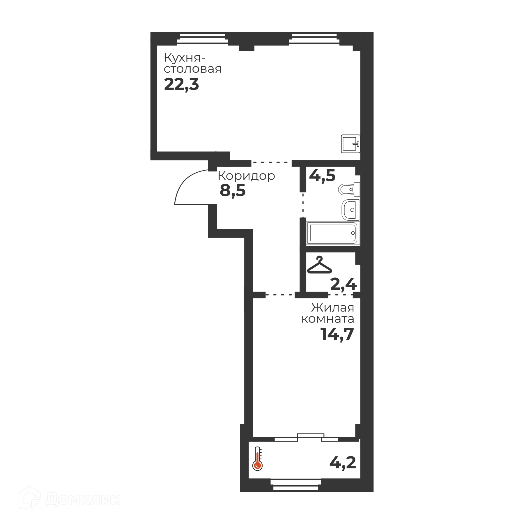 Фото квартиры в ЖК Голос Кашириных