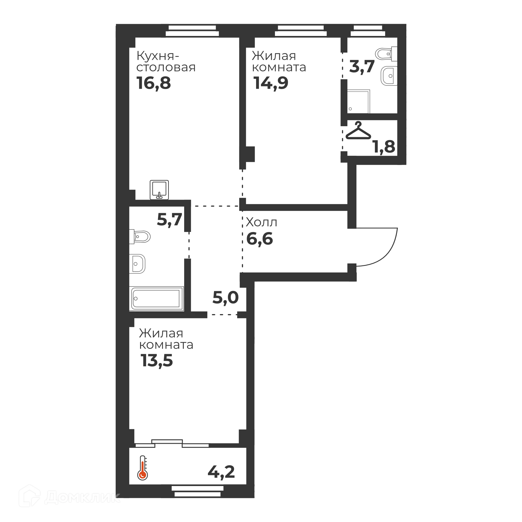 Фото квартиры в ЖК Голос Кашириных