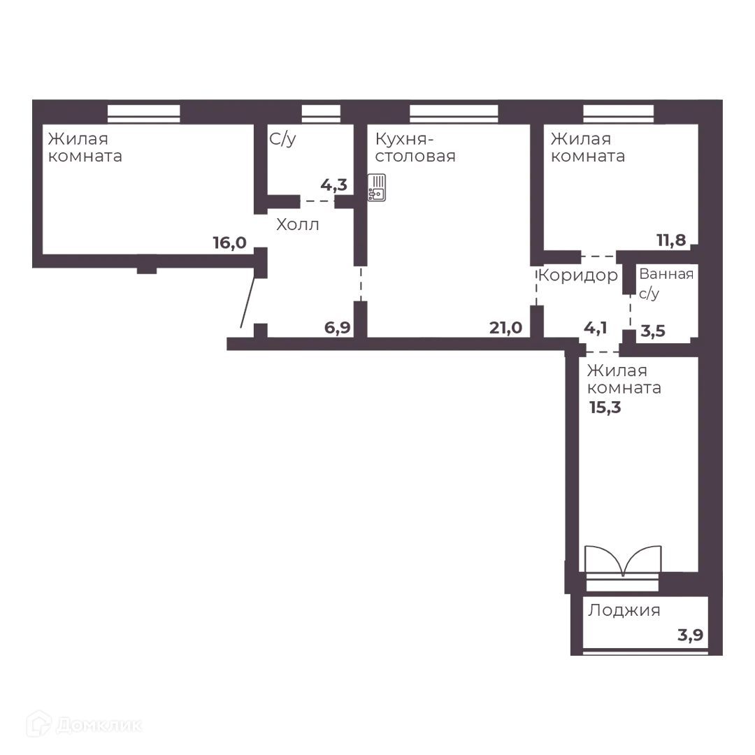 Фото квартиры в ЖК "4 Ленина"