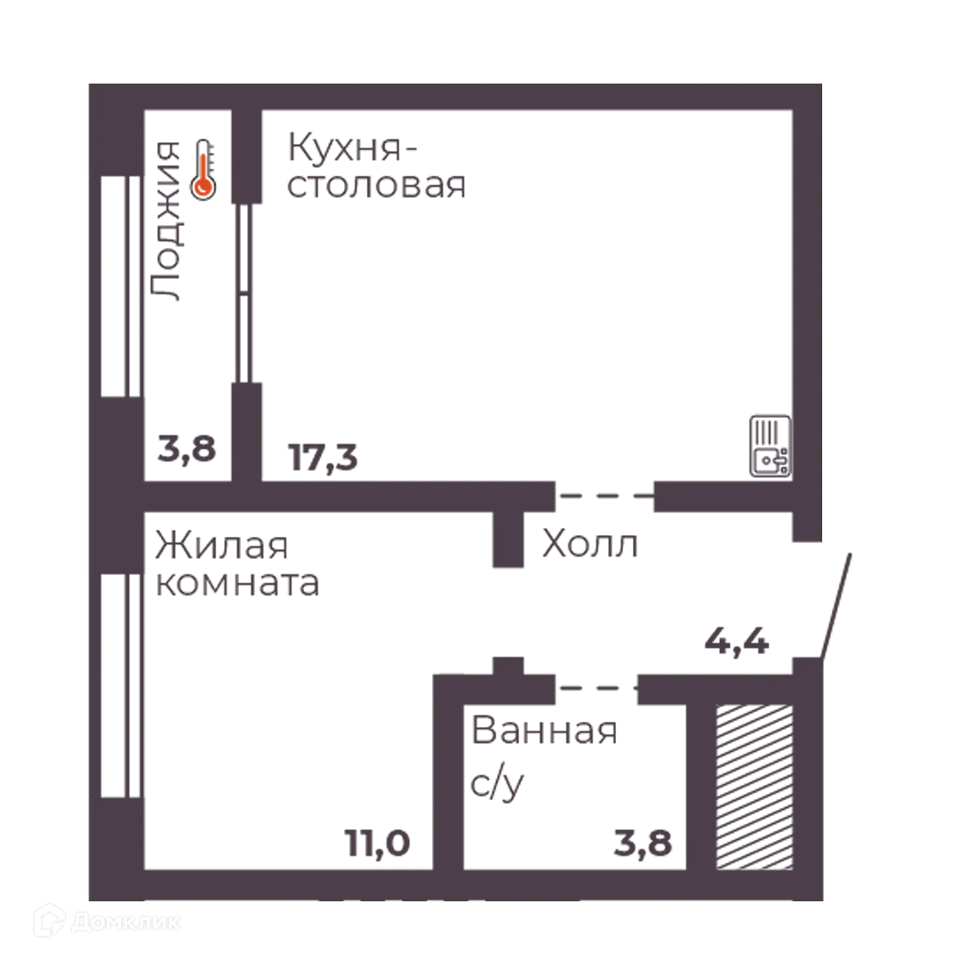 Фото квартиры в ЖК "4 Ленина"