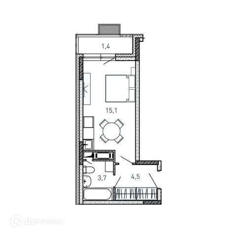 Фото квартиры в ЖК Квартал Светлый