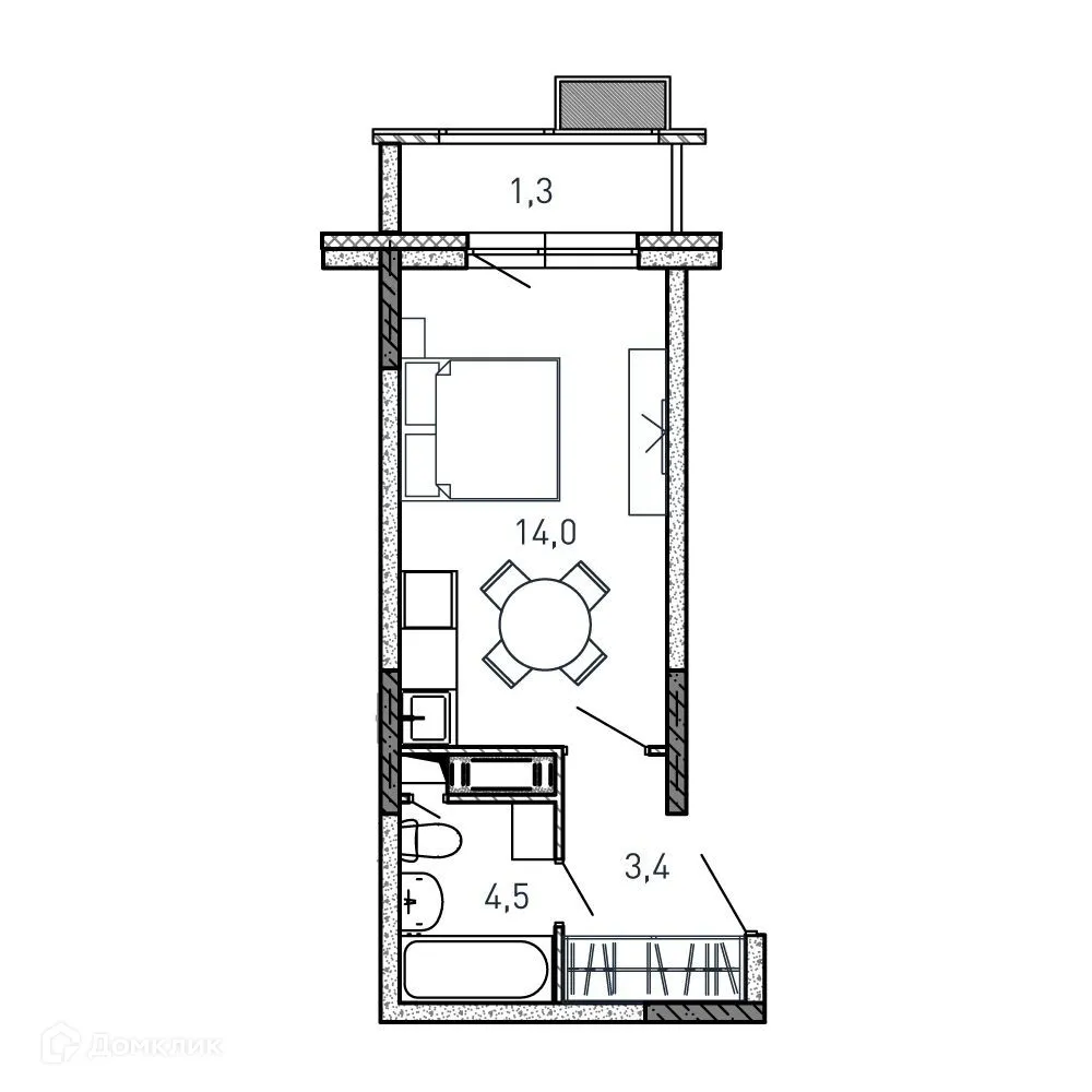 Фото квартиры в ЖК Квартал Светлый