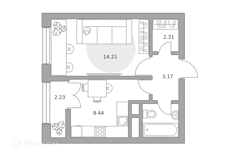 Фото квартиры в ЖК Пехра