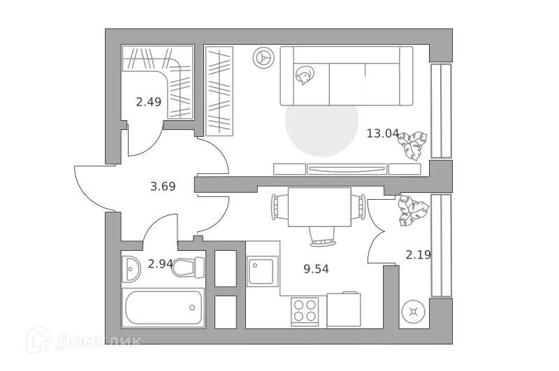 Фото квартиры в ЖК Пехра