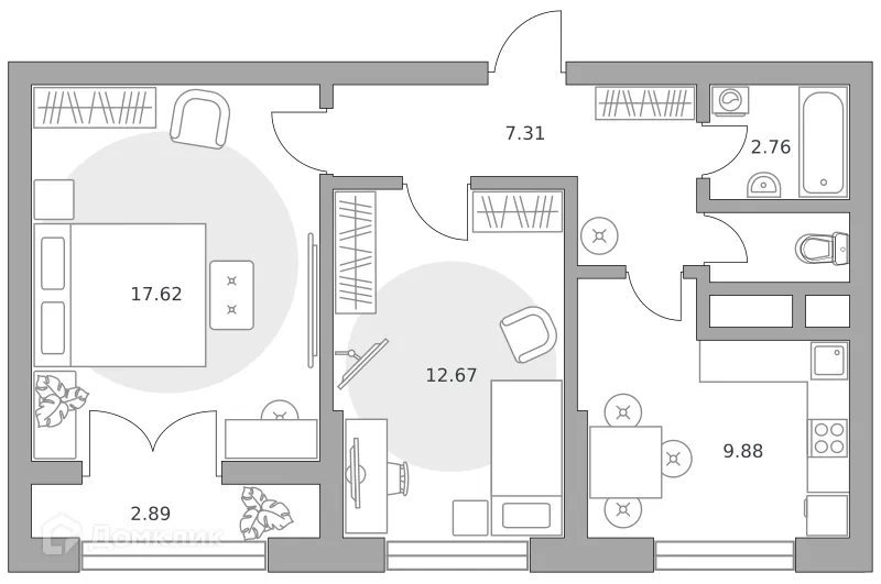 Фото квартиры в ЖК Пехра