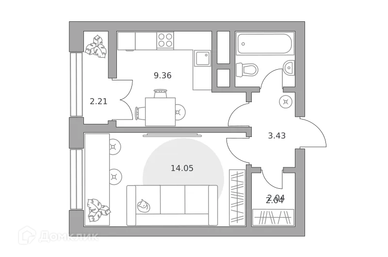 Фото квартиры в ЖК Пехра
