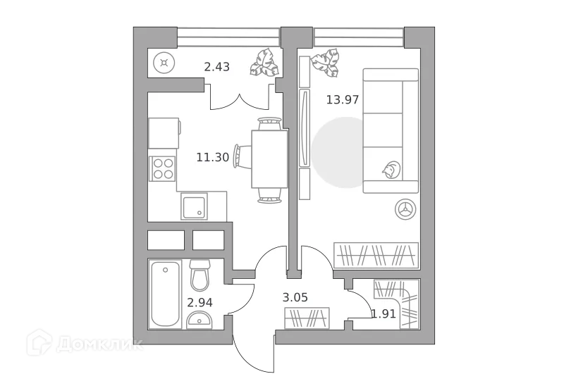 Фото квартиры в ЖК Пехра