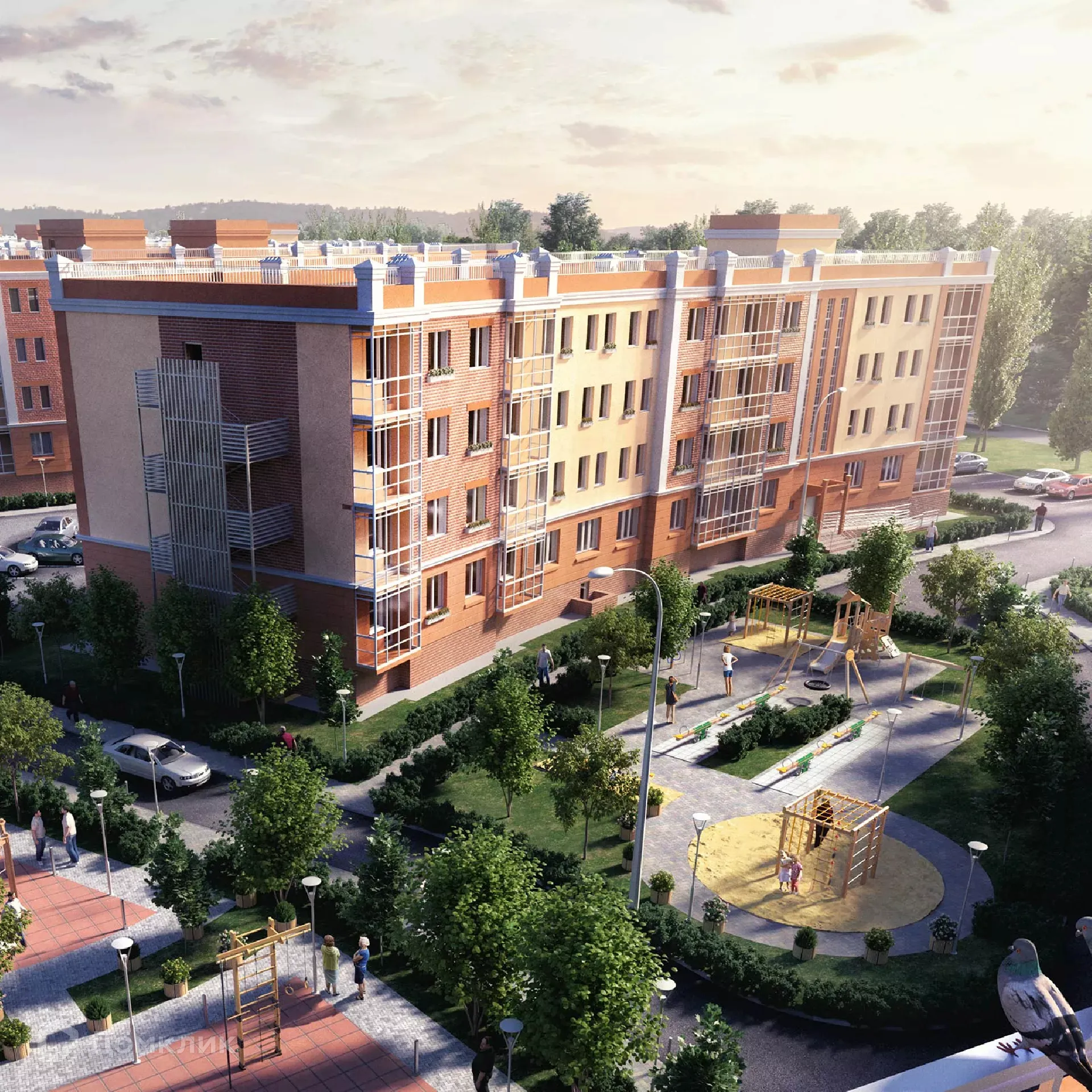 Планировка 2-комнатной квартиры 44.22 м² в ЖК ЖК Ватсон, г. Кстово — фото 2