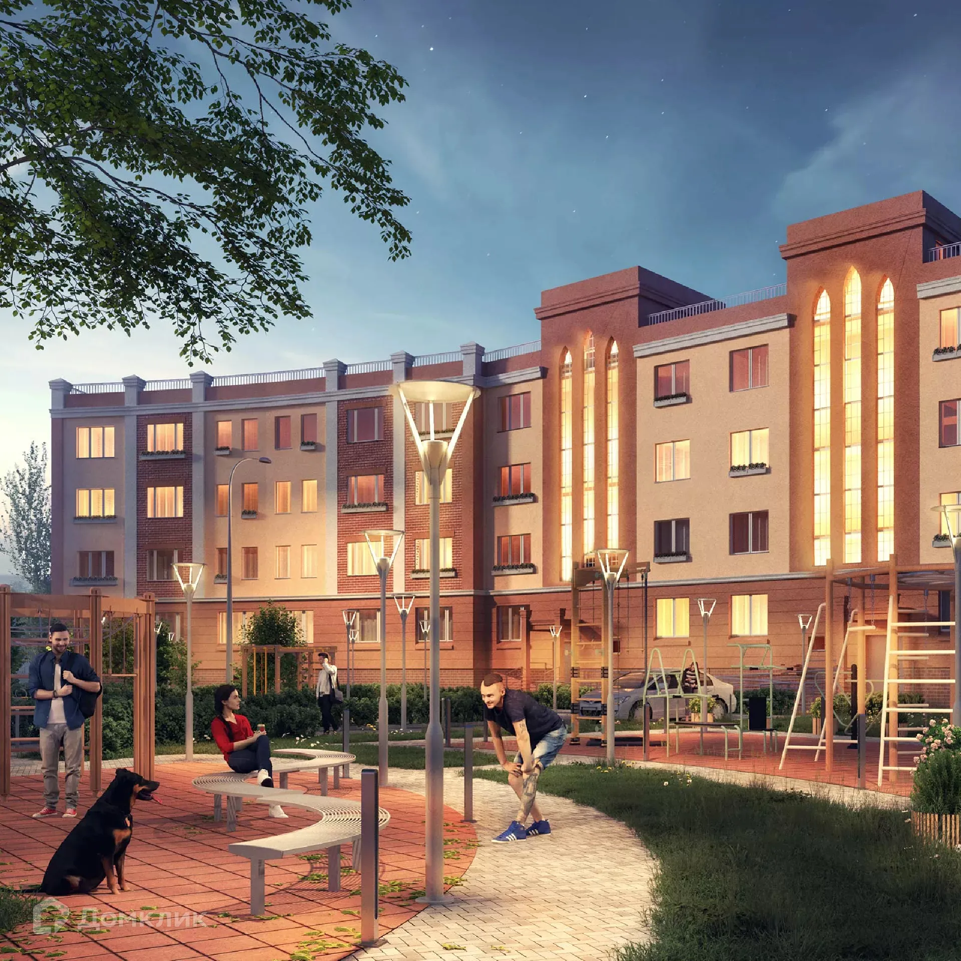 Планировка 2-комнатной квартиры 44.22 м² в ЖК ЖК Ватсон, г. Кстово — фото 4