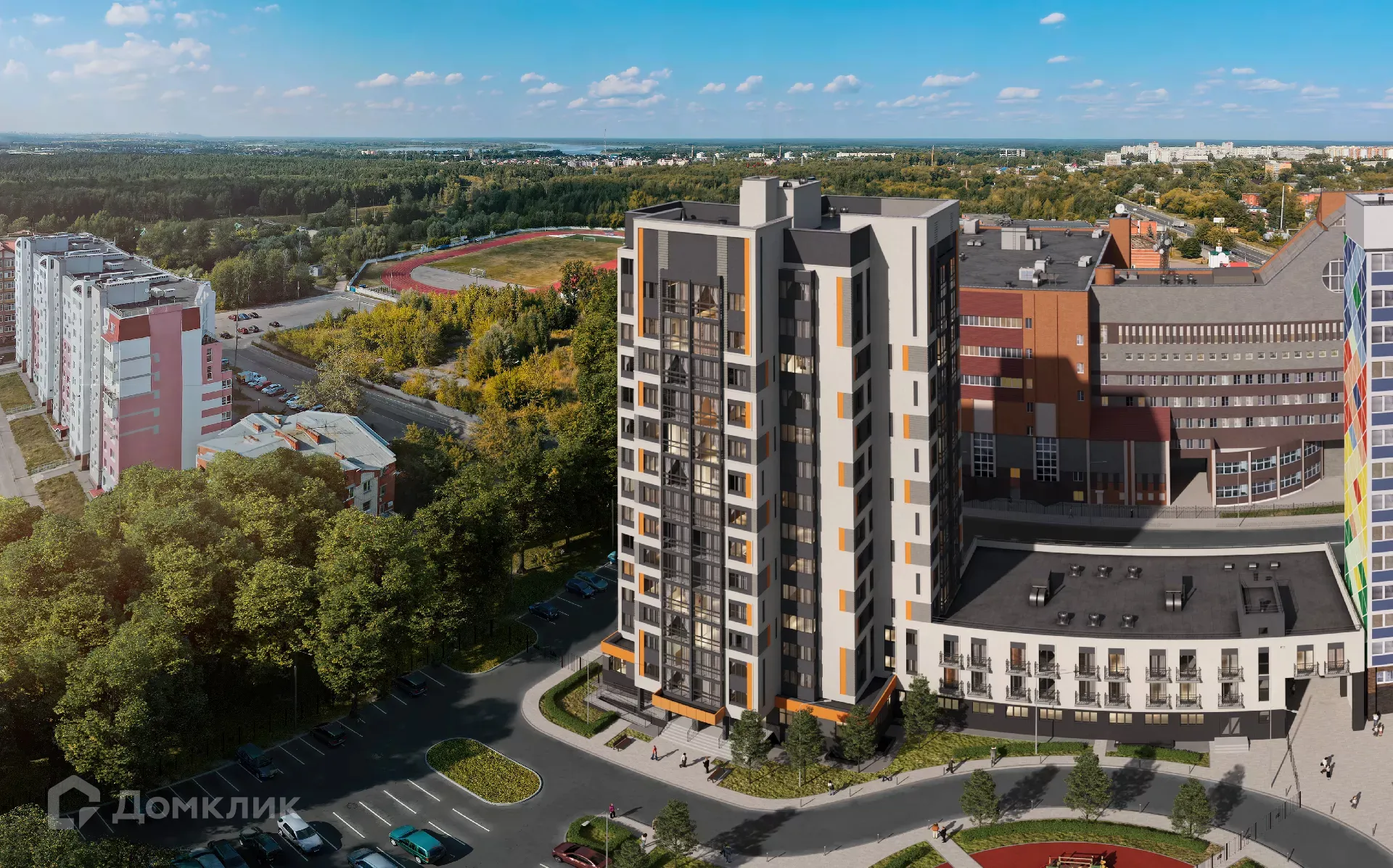 Планировка 1-комнатной квартиры 39.9 м² в ЖК ЖК "Город чемпионов. Твой", г. Кстово — фото 3