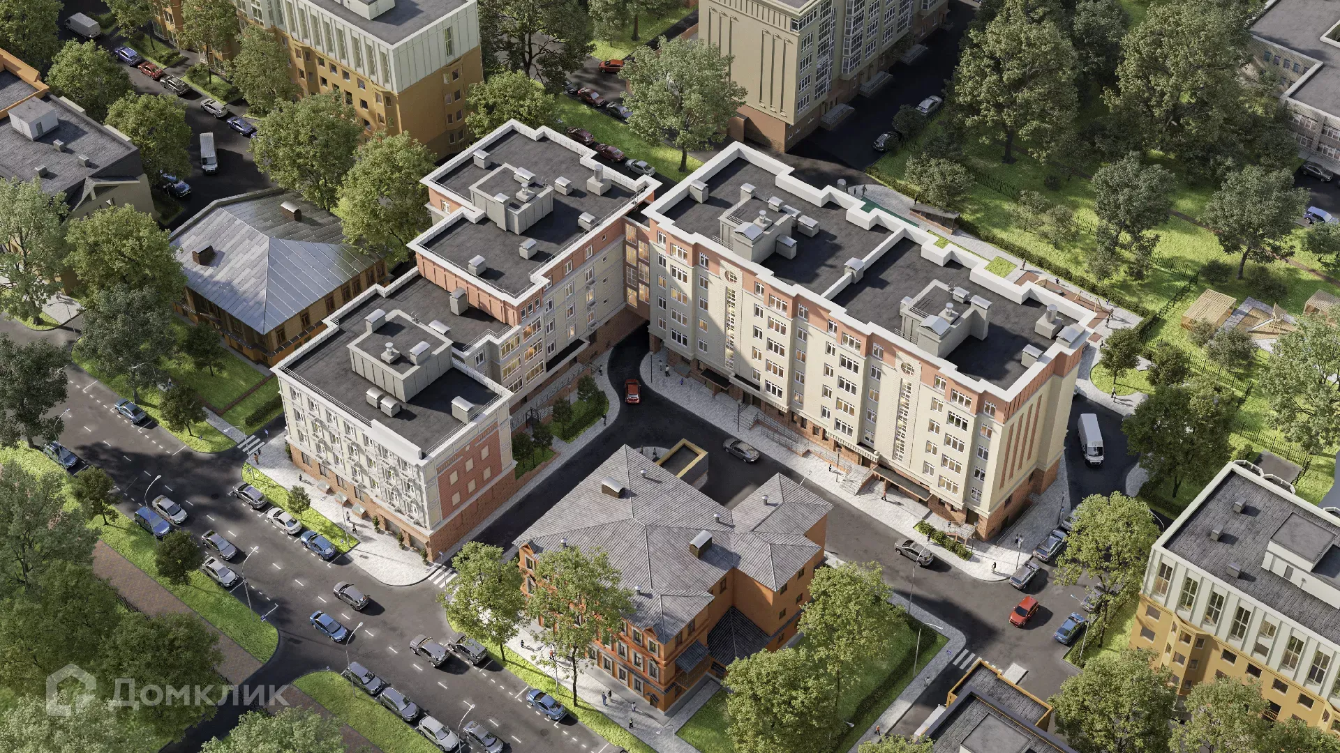 Планировка 2-комнатной квартиры 63.85 м² в ЖК ЖК Дворянский, г. Бор — фото 1