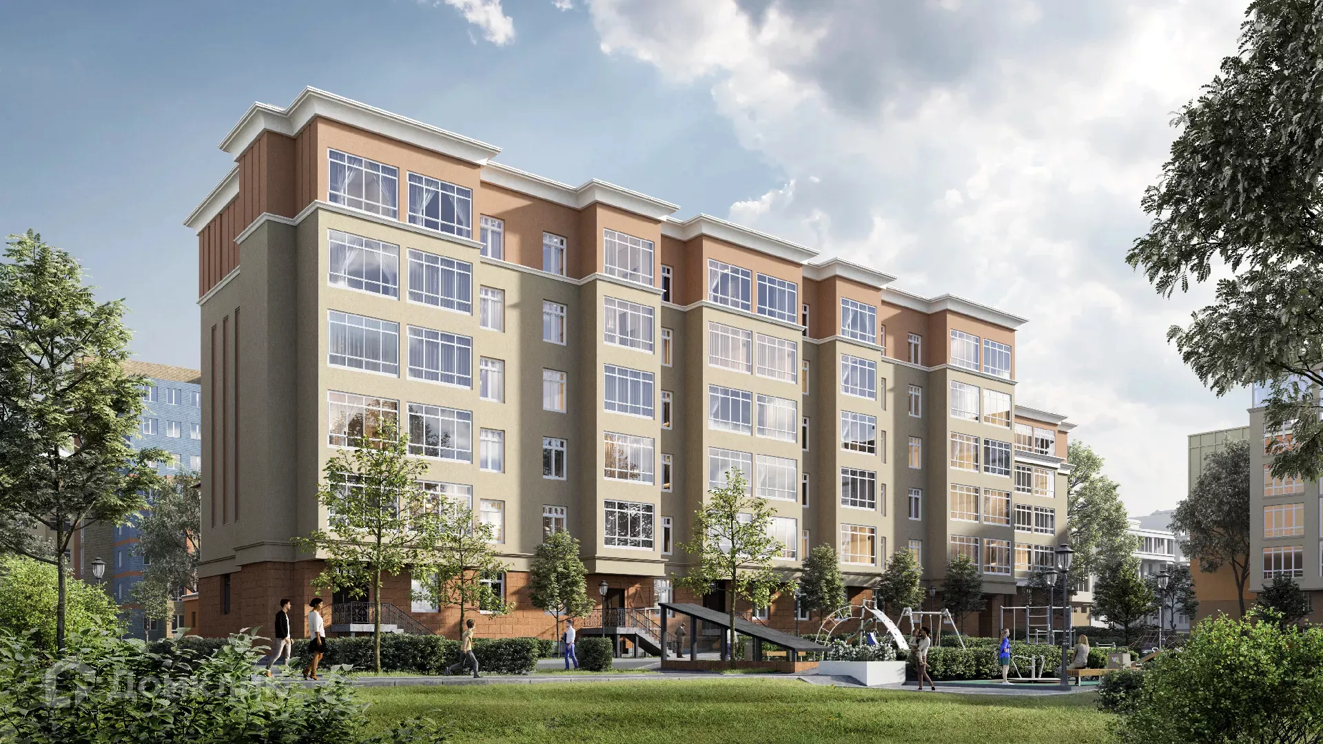 Планировка 2-комнатной квартиры 63.85 м² в ЖК ЖК Дворянский, г. Бор — фото 4