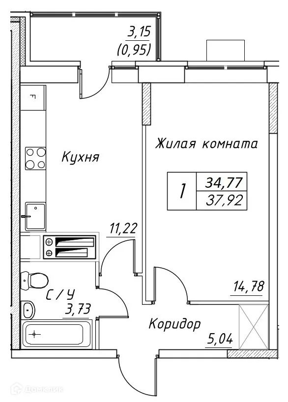 Фото квартиры в ЖК Большевик