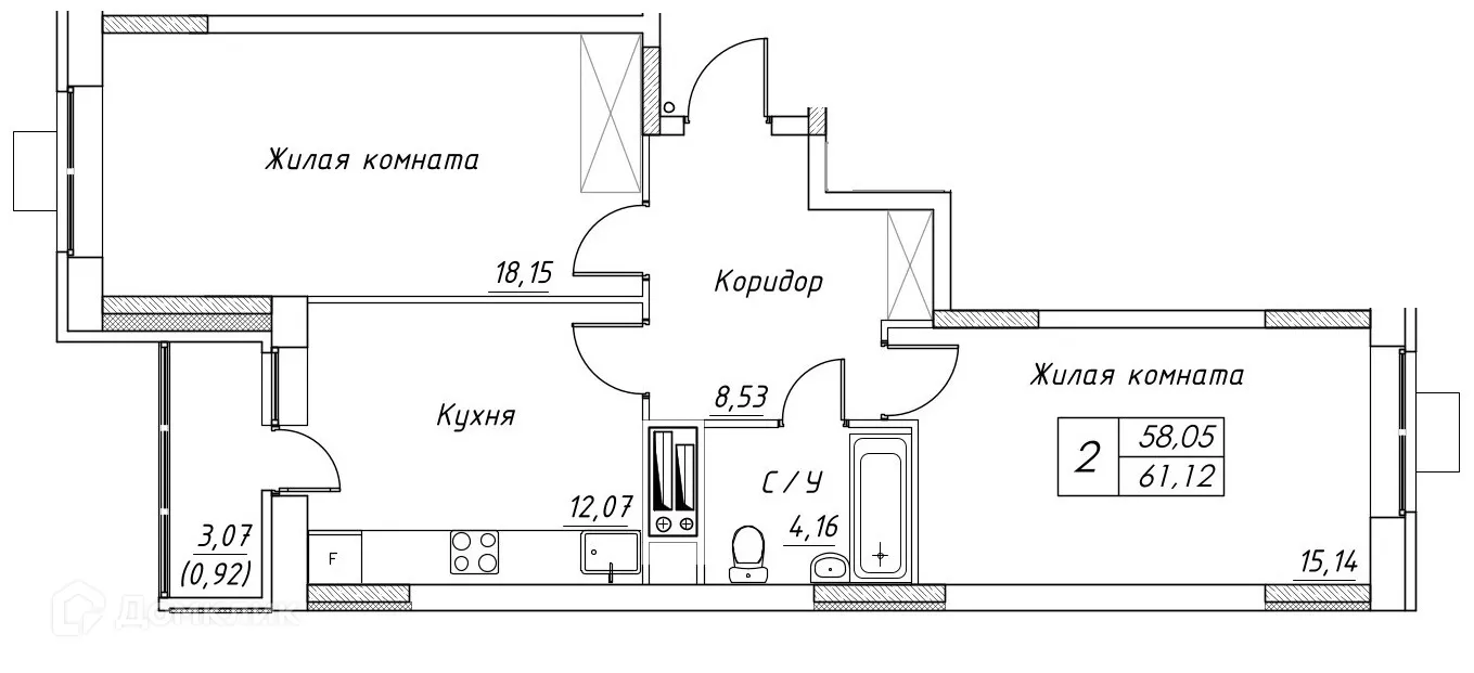 Фото квартиры в ЖК Большевик