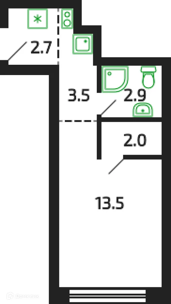 Фото квартиры в ЖК "Брусчатый посёлок"