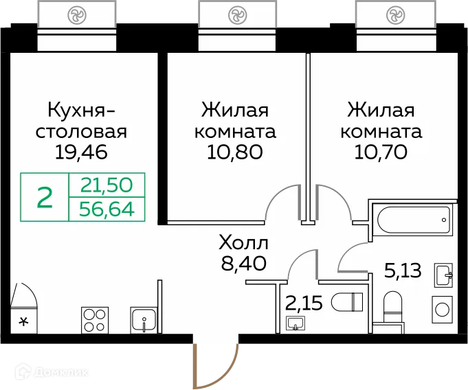 Фото квартиры в ЖК КИТ
