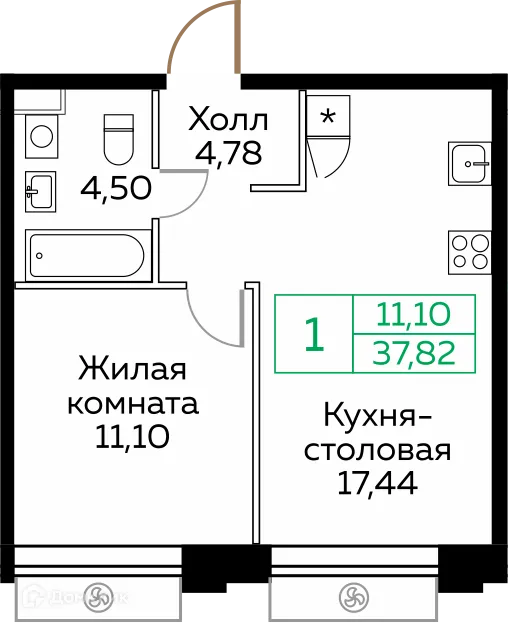 Фото квартиры в ЖК КИТ