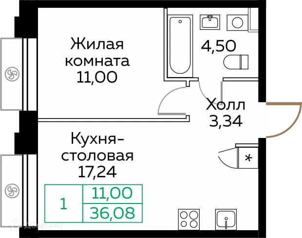 Фото квартиры в ЖК КИТ