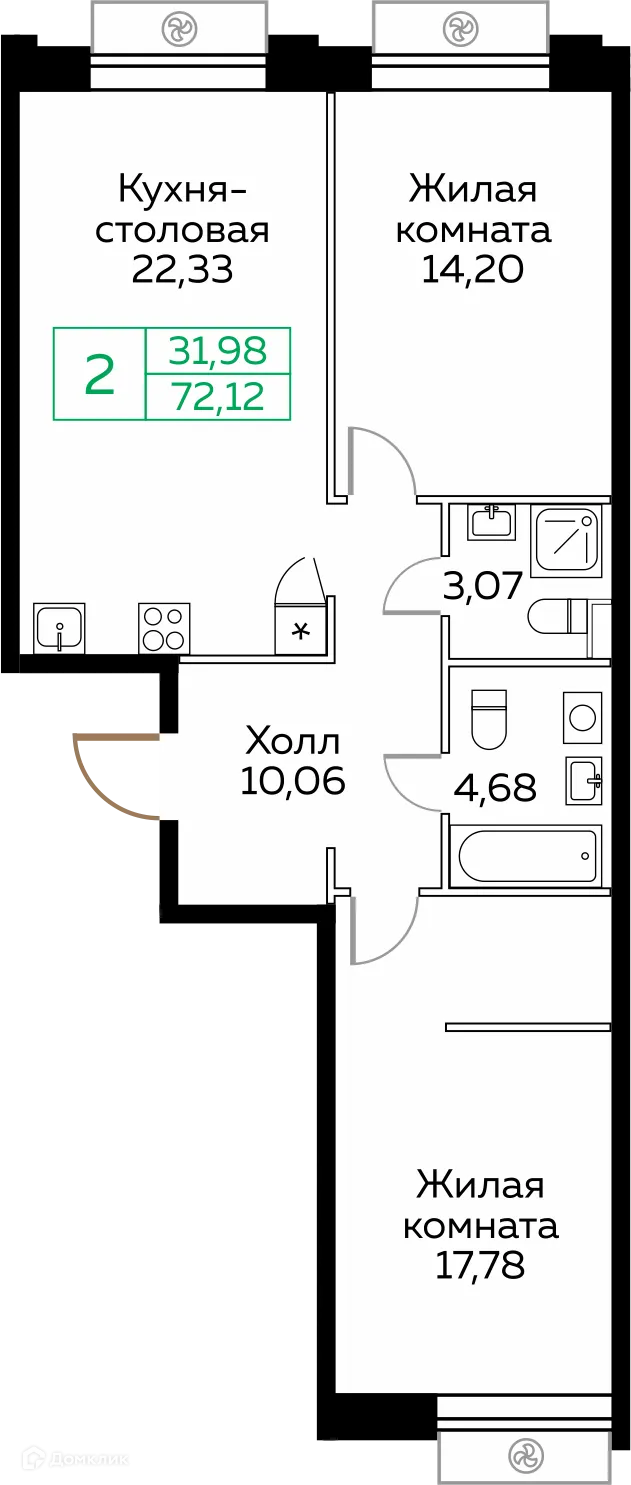Фото квартиры в ЖК КИТ