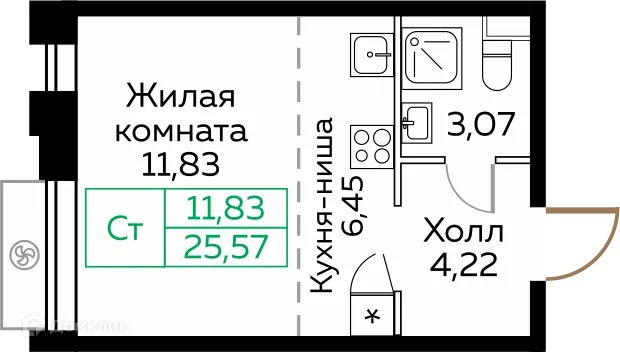 Фото квартиры в ЖК КИТ