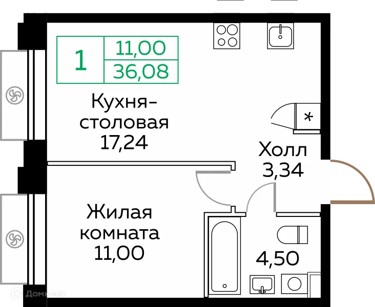 Фото квартиры в ЖК КИТ