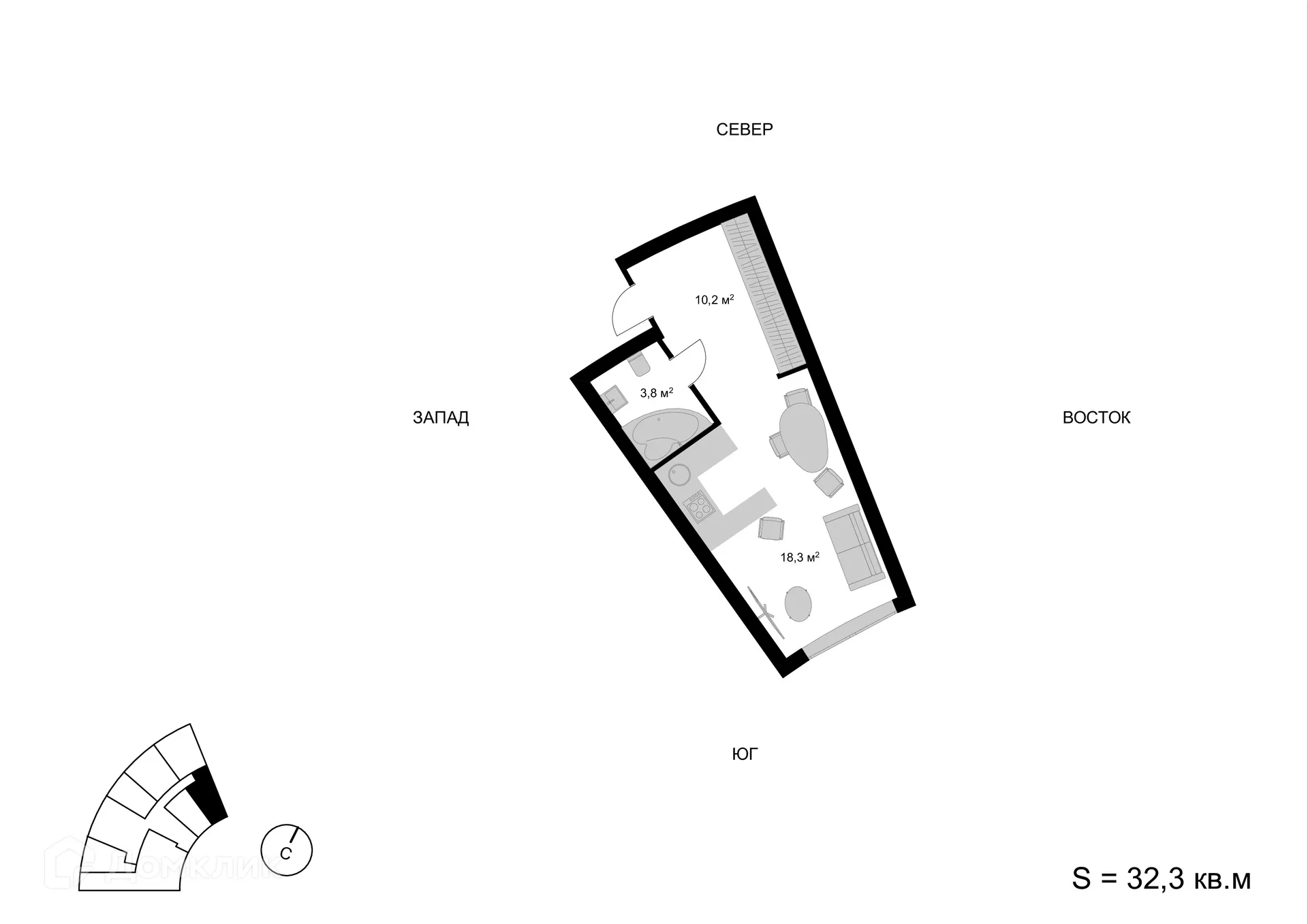 Фото квартиры в ЖК Мытищи-Сити