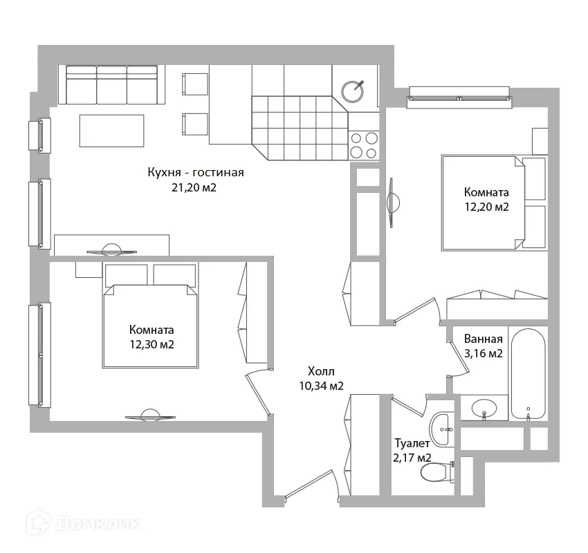 Фото квартиры в ЖК ADRES (АДРЕС)