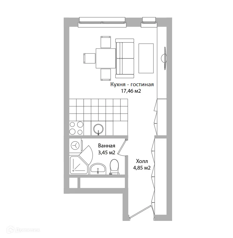 Фото квартиры в ЖК ADRES (АДРЕС)