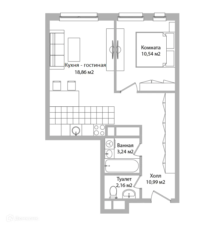 Фото квартиры в ЖК ADRES (АДРЕС)