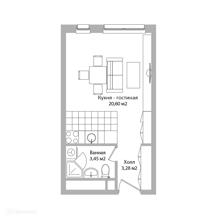 Фото квартиры в ЖК ADRES (АДРЕС)