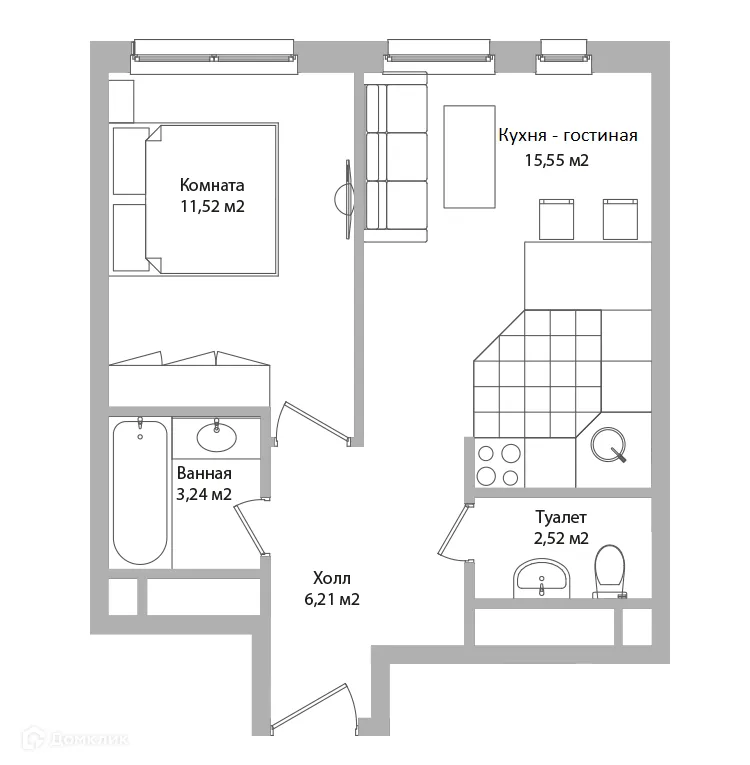Фото квартиры в ЖК ADRES (АДРЕС)