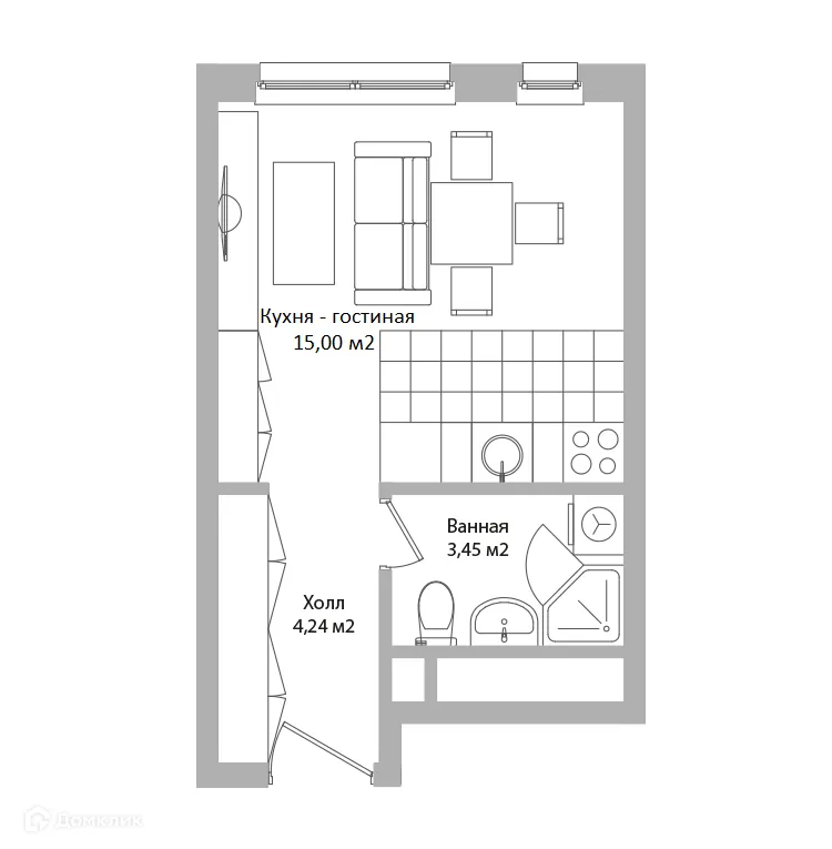 Фото квартиры в ЖК ADRES (АДРЕС)