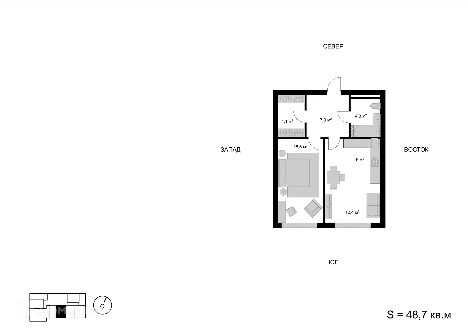Фото квартиры в ЖК Мытищи-Сити