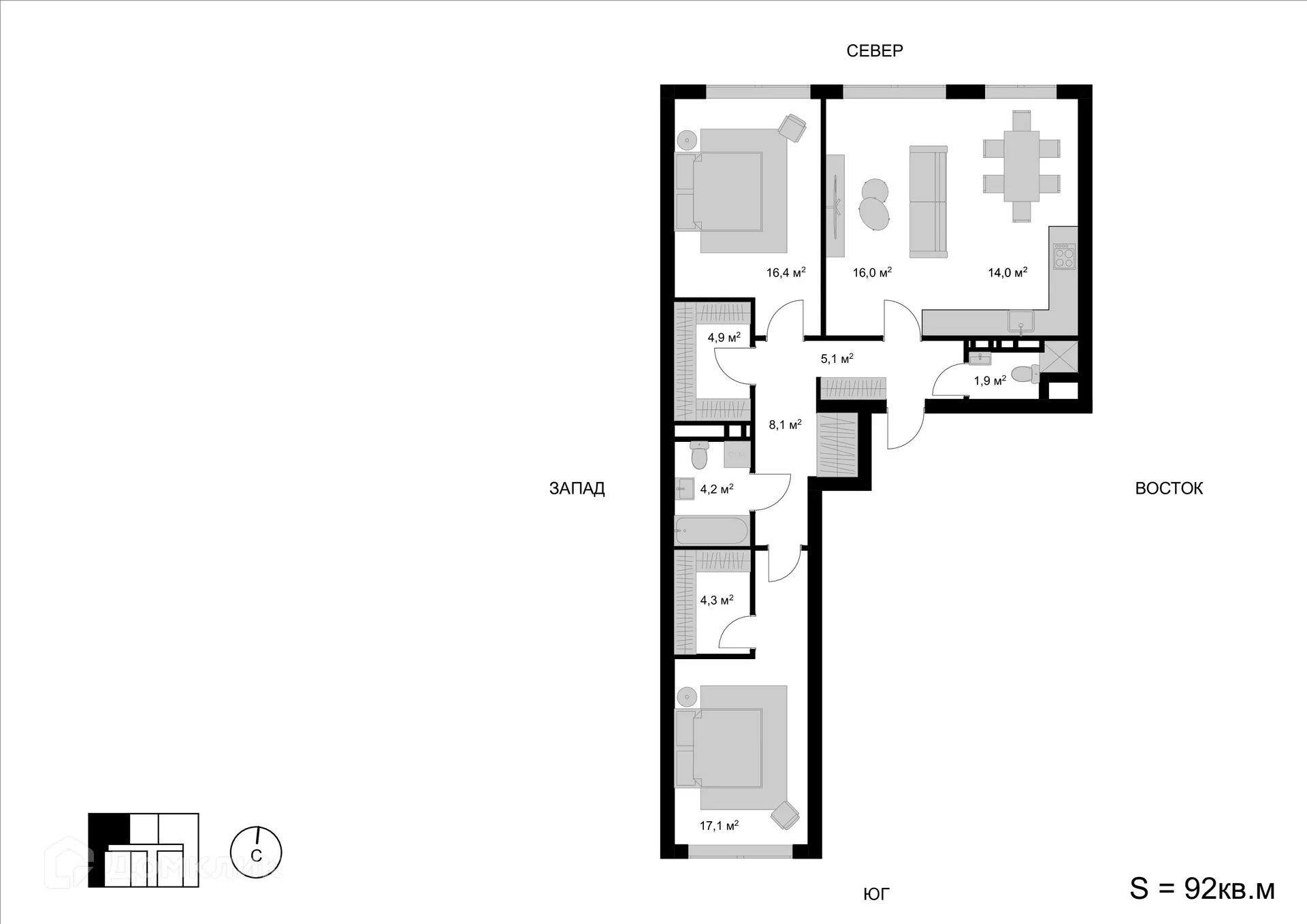 Фото квартиры в ЖК Мытищи-Сити