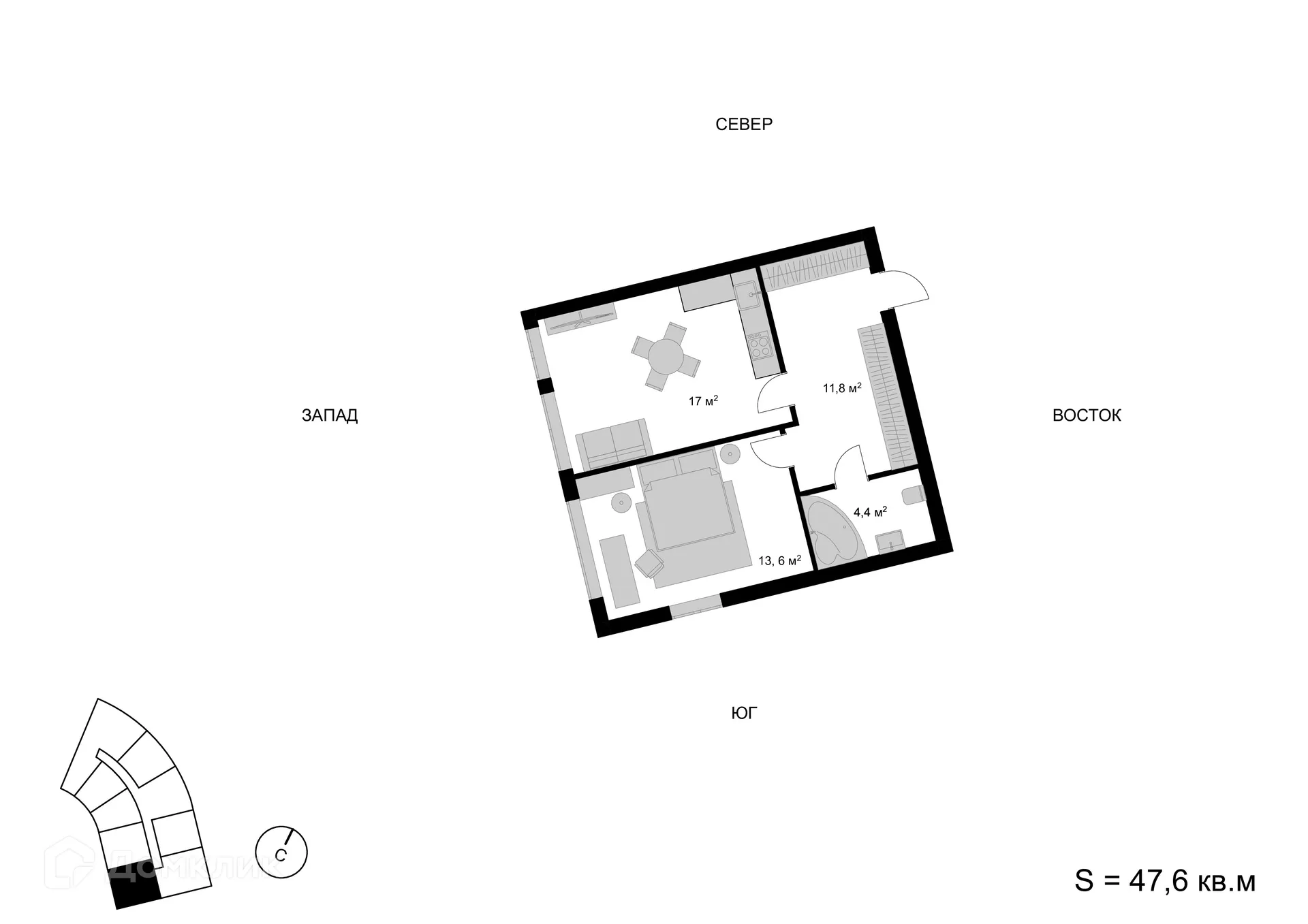 Фото квартиры в ЖК Мытищи-Сити