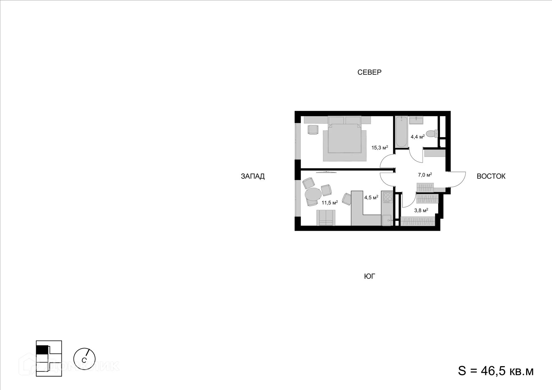 Фото квартиры в ЖК Мытищи-Сити