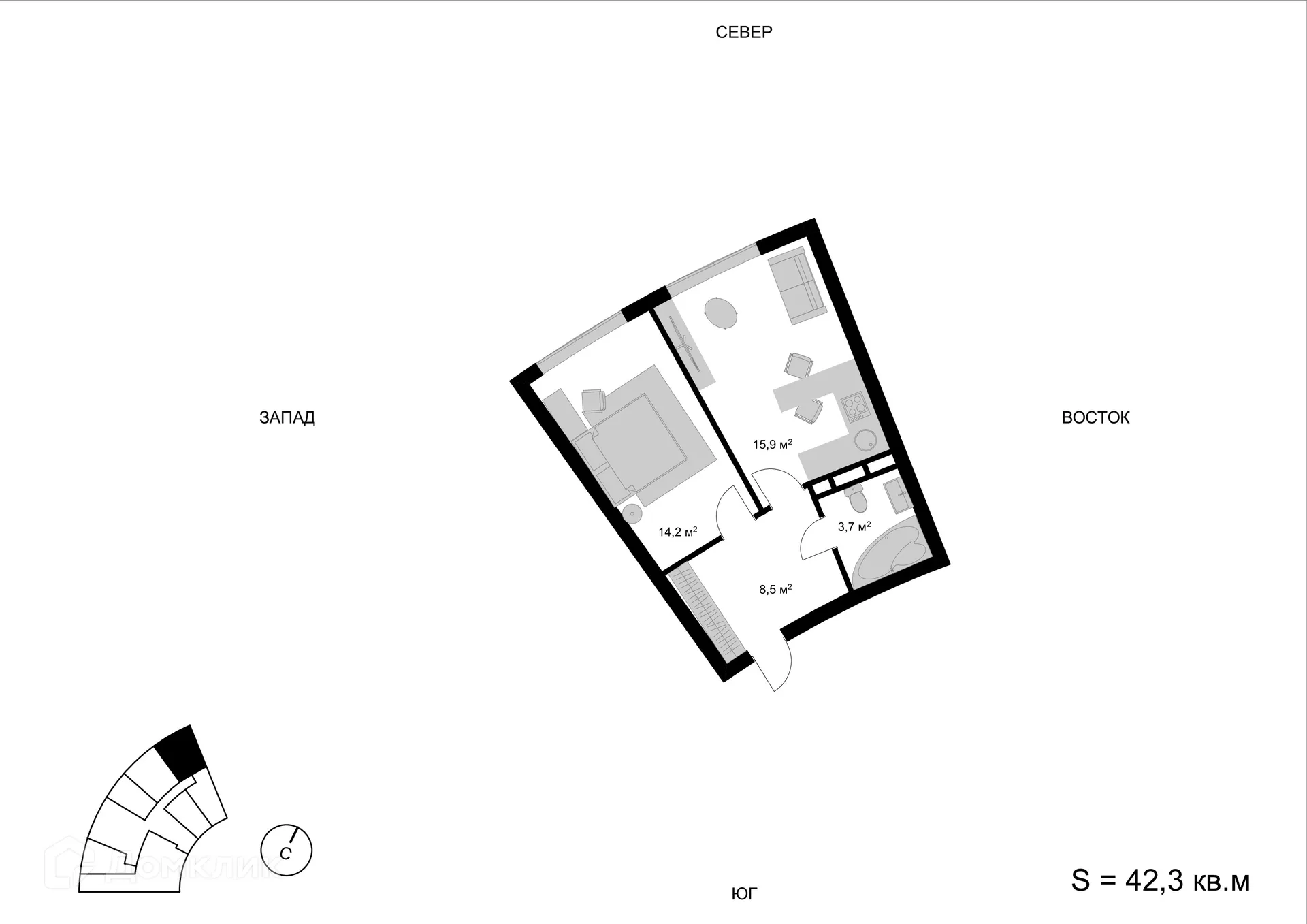 Фото квартиры в ЖК Мытищи-Сити