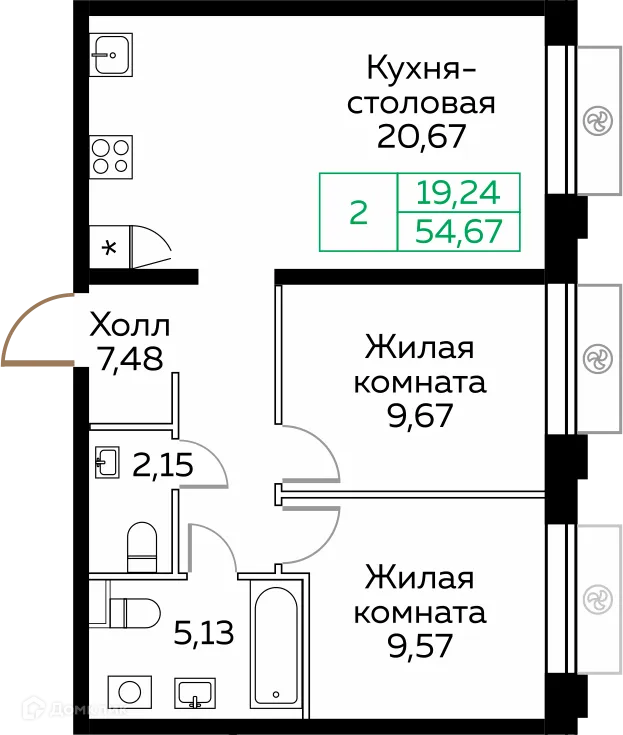 Фото квартиры в ЖК КИТ