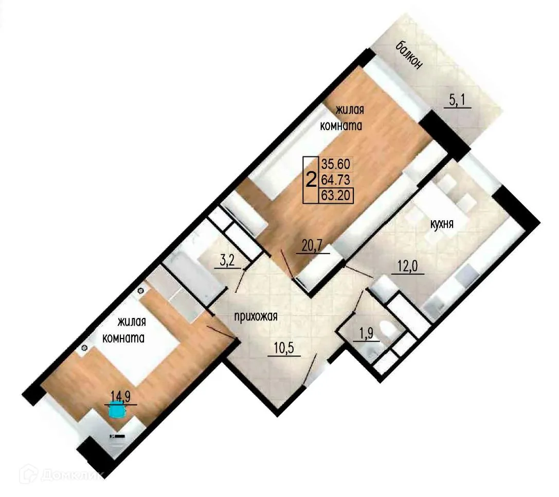 Фото квартиры в ЖК ЛИТЕЙНЫЙ