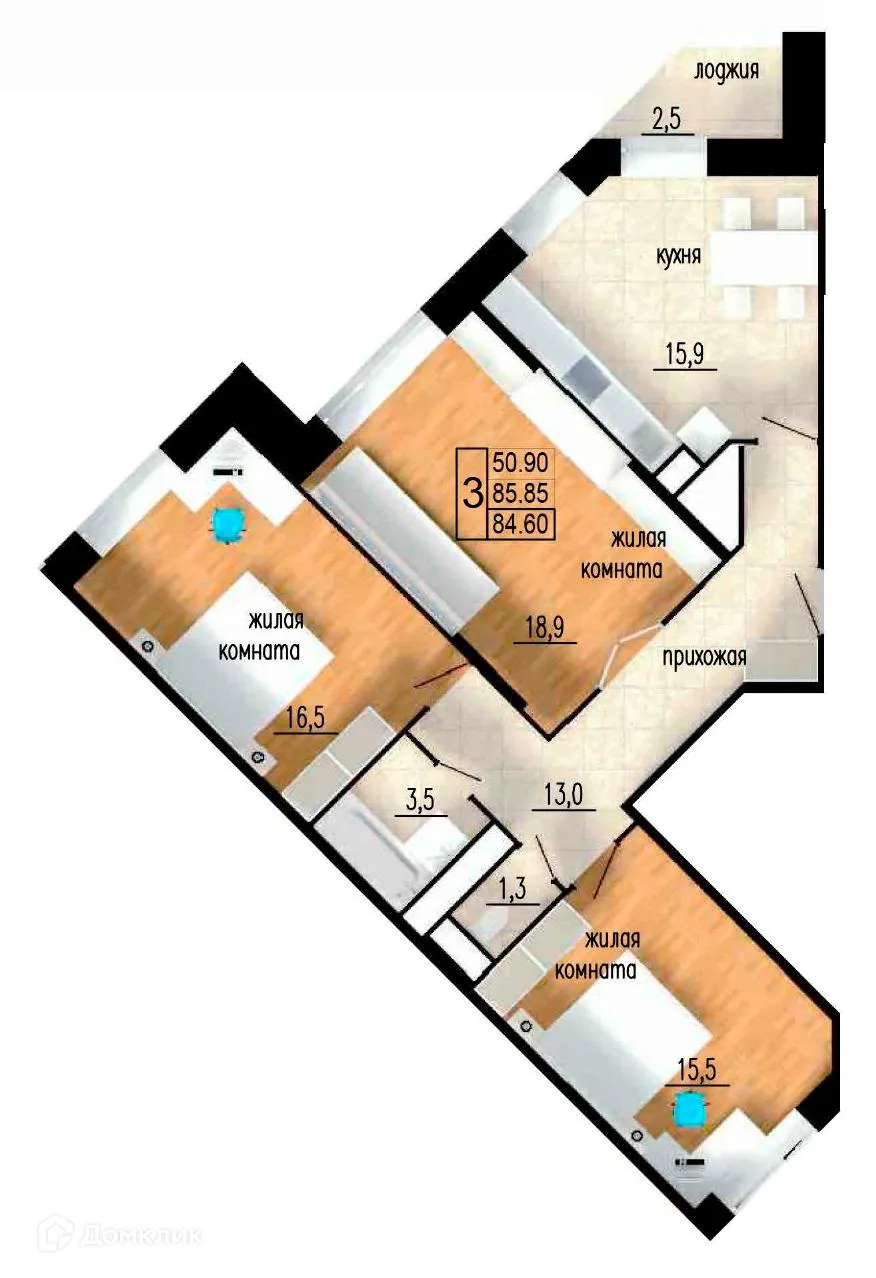 Фото квартиры в ЖК ЛИТЕЙНЫЙ