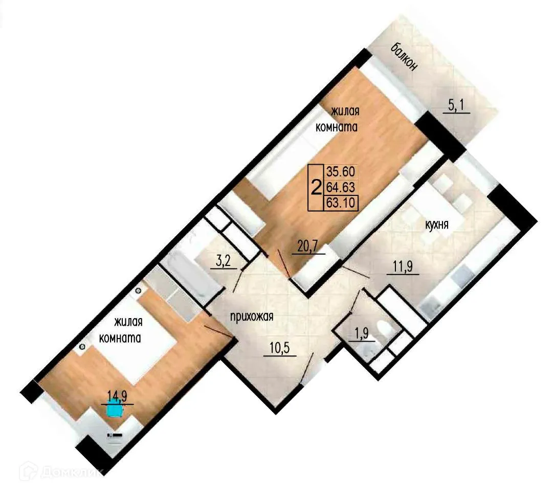 Фото квартиры в ЖК ЛИТЕЙНЫЙ