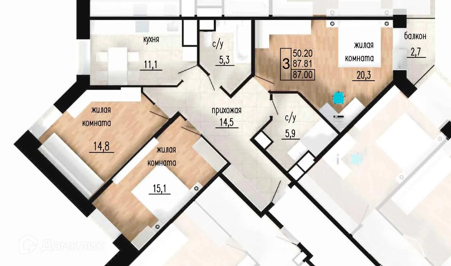 Фото квартиры в ЖК ЛИТЕЙНЫЙ