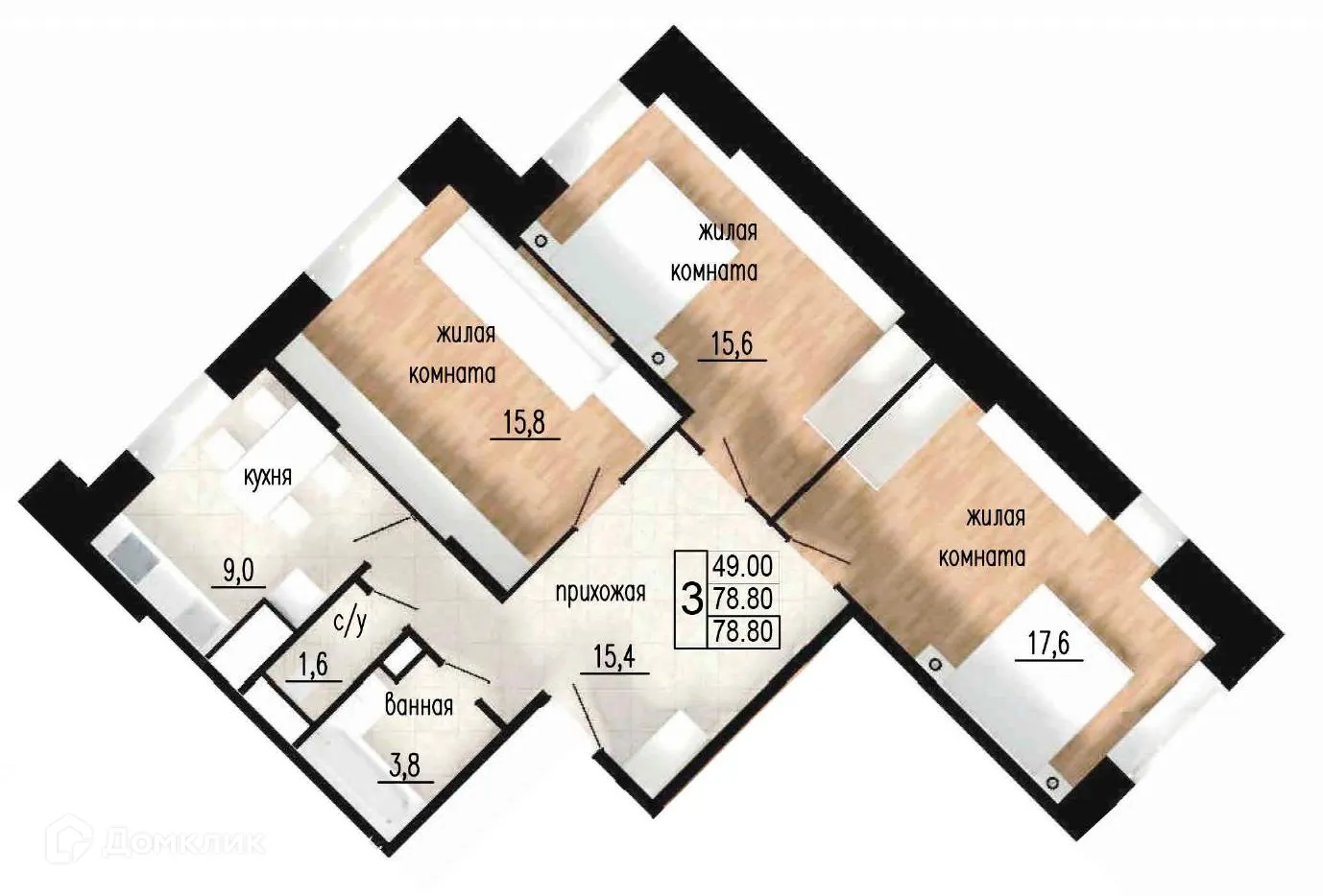 Фото квартиры в ЖК ЛИТЕЙНЫЙ