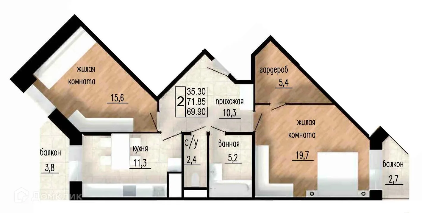 Фото квартиры в ЖК ЛИТЕЙНЫЙ