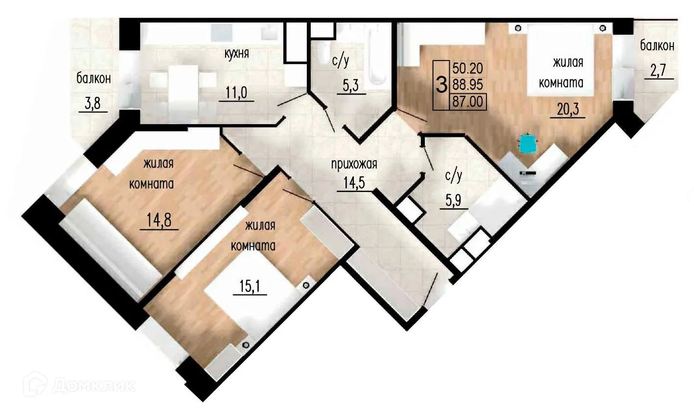 Фото квартиры в ЖК ЛИТЕЙНЫЙ