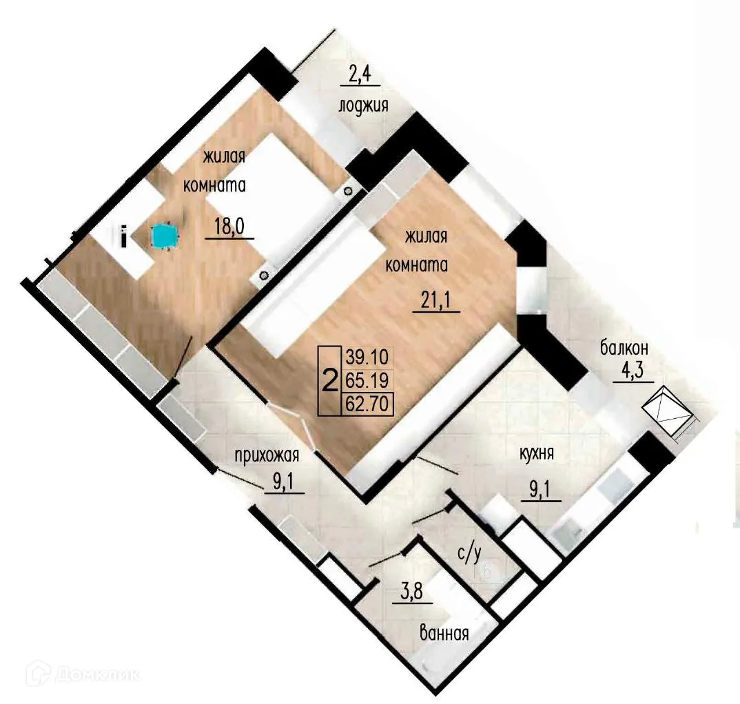 Фото квартиры в ЖК ЛИТЕЙНЫЙ